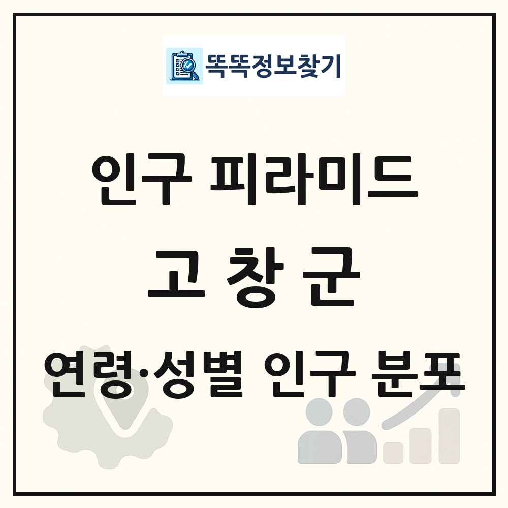 고창군 인구 피라미드 링크 그림